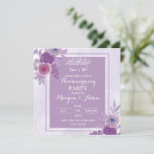 ムスリムモダンハウスウォーミング招待状カード (スタンド正面)