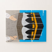 ムスリムラマダンカアバアートイスラムの子供 ジグソーパズル (横)