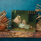 ムスリムレディーリクライニング， 1789 (キャンバス上の油) フォトプラーク (側面)