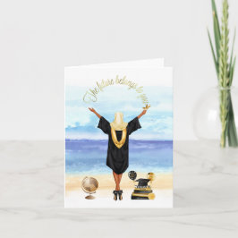 ムスリム少女の卒業カード カード