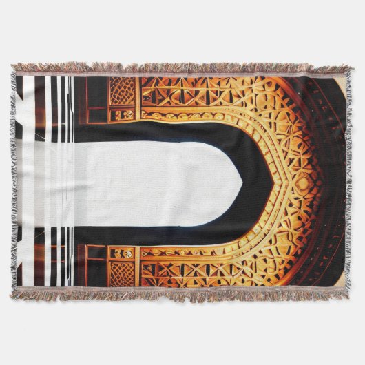 ムスリム祈りの言葉 スローブランケット (正面)