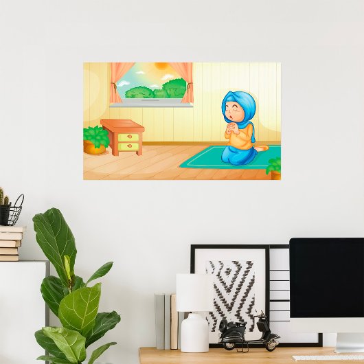 ムスリム祈ガール ポスター