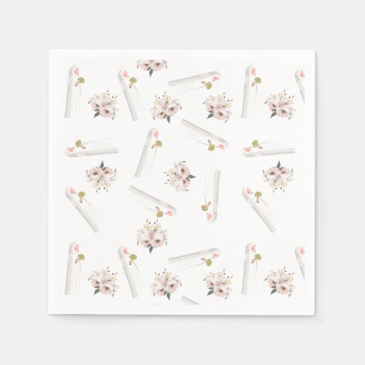 ムスリム結婚ズバラ&ブライドペーパーナプキン スタンダードカクテルナプキン (正面)