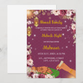 ムスリム メヘンディ ナイト 招待状, ヘンナ 招待状 (正面/裏面)