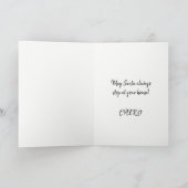 ムセルバラモダンタータンチェッククリスマス シーズンカード (内部)