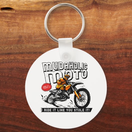ムダホリックモトダートバイクモトクロスバイク鍵 キーホルダー (正面)