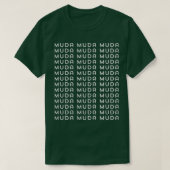 ムダムダムダムダウィーブアニメジャパン日本のWeeaboo m Tシャツ (デザイン正面)