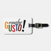 ムチカラフルョグスト!お会いできて嬉しい ラゲッジタグ (正面横)