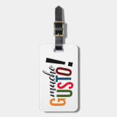 ムチカラフルョグスト！お会いできて嬉しい ラゲッジタグ (正面縦)