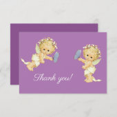 ムチバエを使って天使をありがとう サンキューカード (正面/裏面)