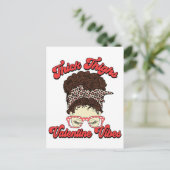 ムチムチ太ももバレンタインの雰囲気 ポストカード (スタンド正面)