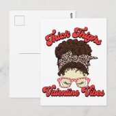 ムチムチ太ももバレンタインの雰囲気 ポストカード (正面/裏面)