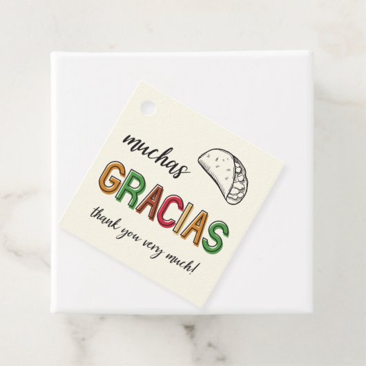 ムチャスグラシアス、ありがとう非常にタコパーティー フェイバータグ (インサイチュ)