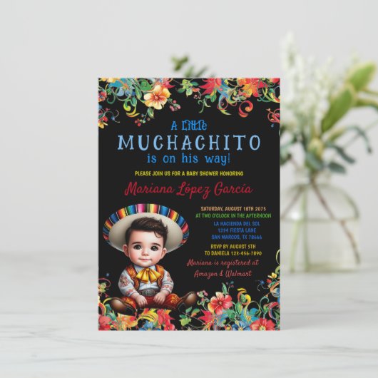ムチャチトチャロフィエスタベビーシャワー 招待状 (スタンド正面)