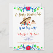 ムチャチトメキシカンフィエスタベビーシャワー招待状 招待状 (正面)