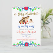 ムチャチトメキシカンフィエスタベビーシャワー招待状 招待状 (スタンド正面)