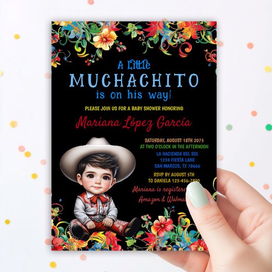 ムチャチト・チャロ赤ちゃんシャワー 招待状