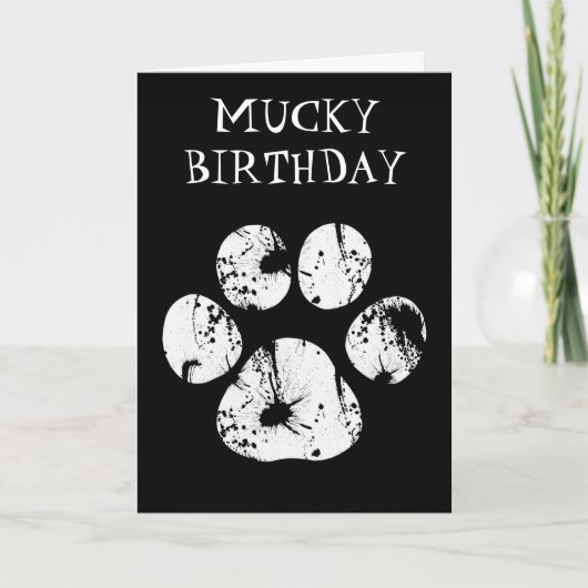 ムッキーポー誕生日カード カード (正面)