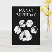 ムッキーポー誕生日カード カード (黄色い花)