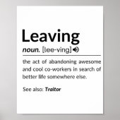 ムッコクな同僚離れのコーヒーマグ ポスター (正面)