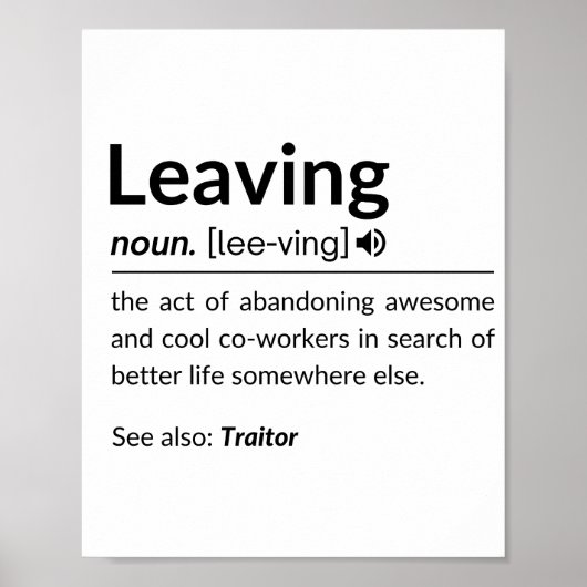 ムッコクな同僚離れのコーヒーマグ ポスター (正面)