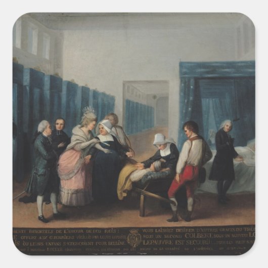 ムッシューとマダム・ネッカーの訪問 スクエアシール (正面)