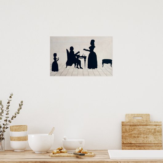 ムッシューとマダム・ローランドのシルエット ポスター (キッチン)