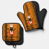 ムッシューグル 鍋つかみ&鍋敷きセット (正面/裏面)