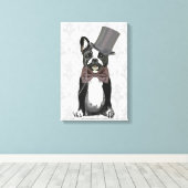 ムッシューブルドッグ キャンバスプリント (インサイチュ (ウッドフロア))