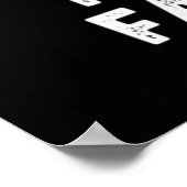 ムッセル疲労おもしろい動物筋肉プリン黒いBG ポスター (角)