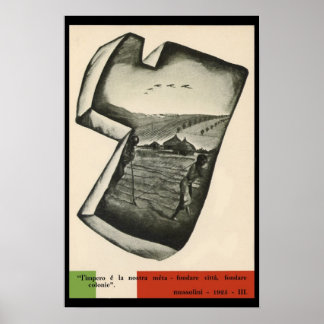 ムッソリーニプロパガンダ ポスター