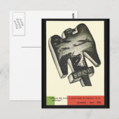 ムッソリーニプロパガンダ ポストカード (正面/裏面)