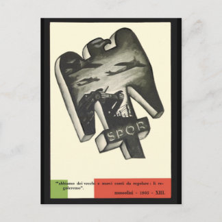 ムッソリーニプロパガンダ ポストカード