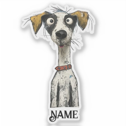 ムットリー・クルーパーソナライズされたドッグ シール (正面)