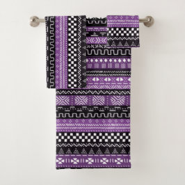 ムッモダンドクロスミックスパープル バスタオルセット