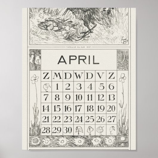 ムテオ・ファン・ホイテマ – kalender - herons art - accord ポスター (正面)