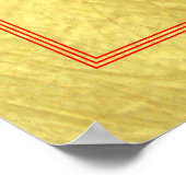 ムドラオムマンダラクラシックサフラン ポスター (角)