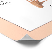 ムドラス:ヨガハンドジェスチャーのポスター ポスター (角)