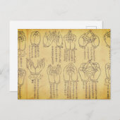 ムドラス(12世紀日本の絵巻) ポストカード (正面/裏面)