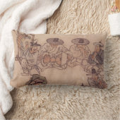 ムドン・ダ伝統的ンウォ絵画ン ランバークッション (ブランケット)