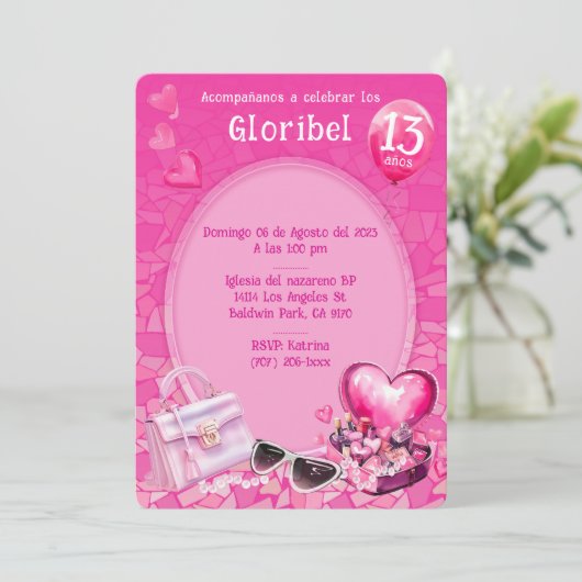 ムニェカペルソナリダプランティラデクンプレアノスロサ 招待状 (スタンド正面)