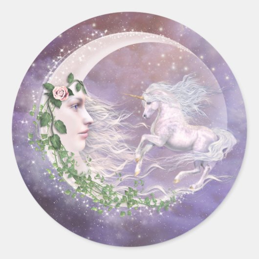 ムニコーンステッカー ラウンドシール (正面)