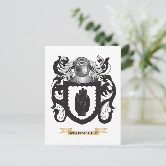ムネリーコートオブアームズ(家紋) ポストカード (スタンド正面)