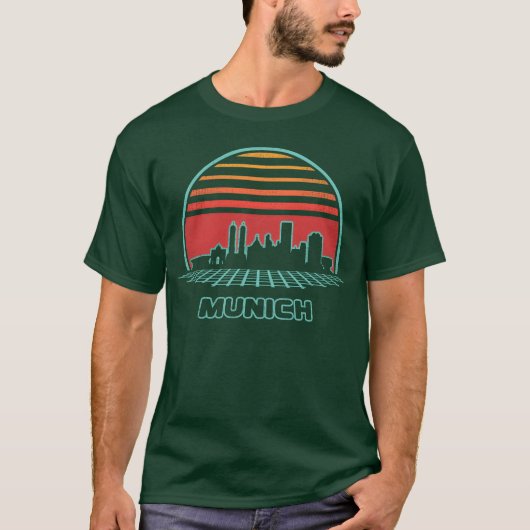 ムハシティーライン 80年代風 レトロ Tシャツ (正面)