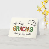 ムハスグラシアスタコありがとう カード (黄色い花)