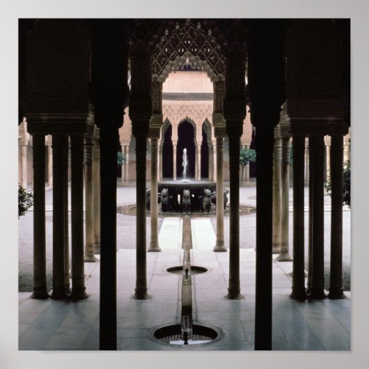 ムハンマド5世の治世から始まったライオンズの法廷 ポスター (正面)