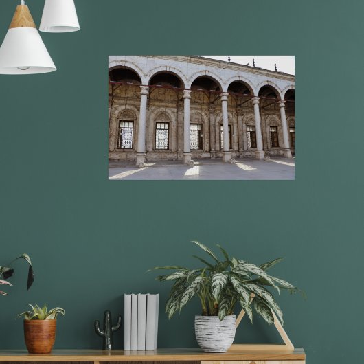 ムハンマド・アリのモスクの窓 ポスター (リビング1)