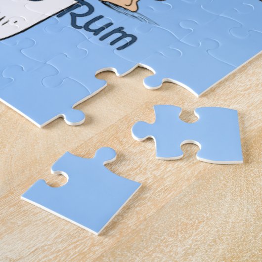 ムビーディック~ラム酒を飲む~ハーマンメルヴィル ジグソーパズル (側面)