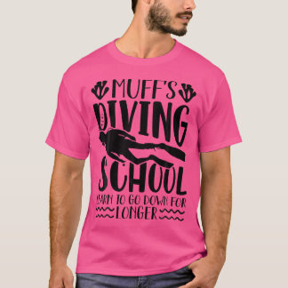 ムフスダイビングスクールスおもしろいキューバダイバー Tシャツ