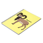 ムフロンヤギイラストレーション ノートブック (左側)